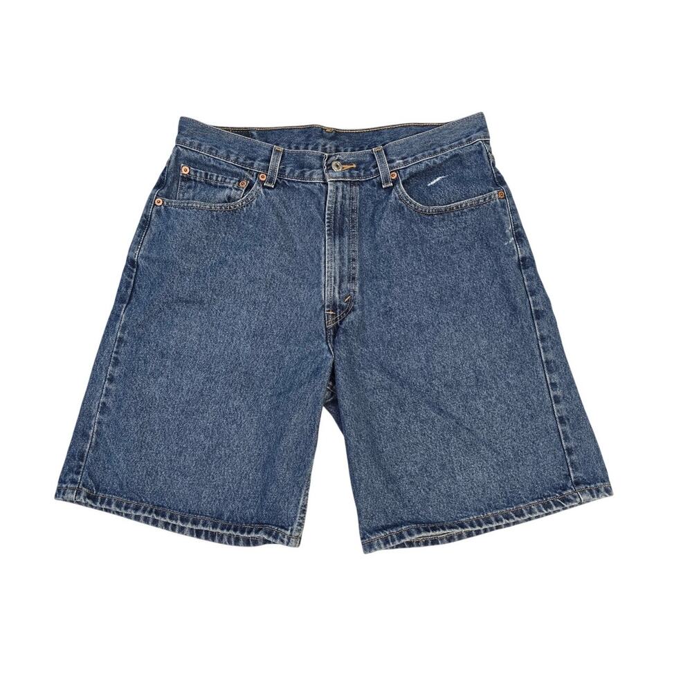 Vintage Levi's 550 Relaxed Fit Denim Shorts Men's W34 Blue Jorts Y2K 90s